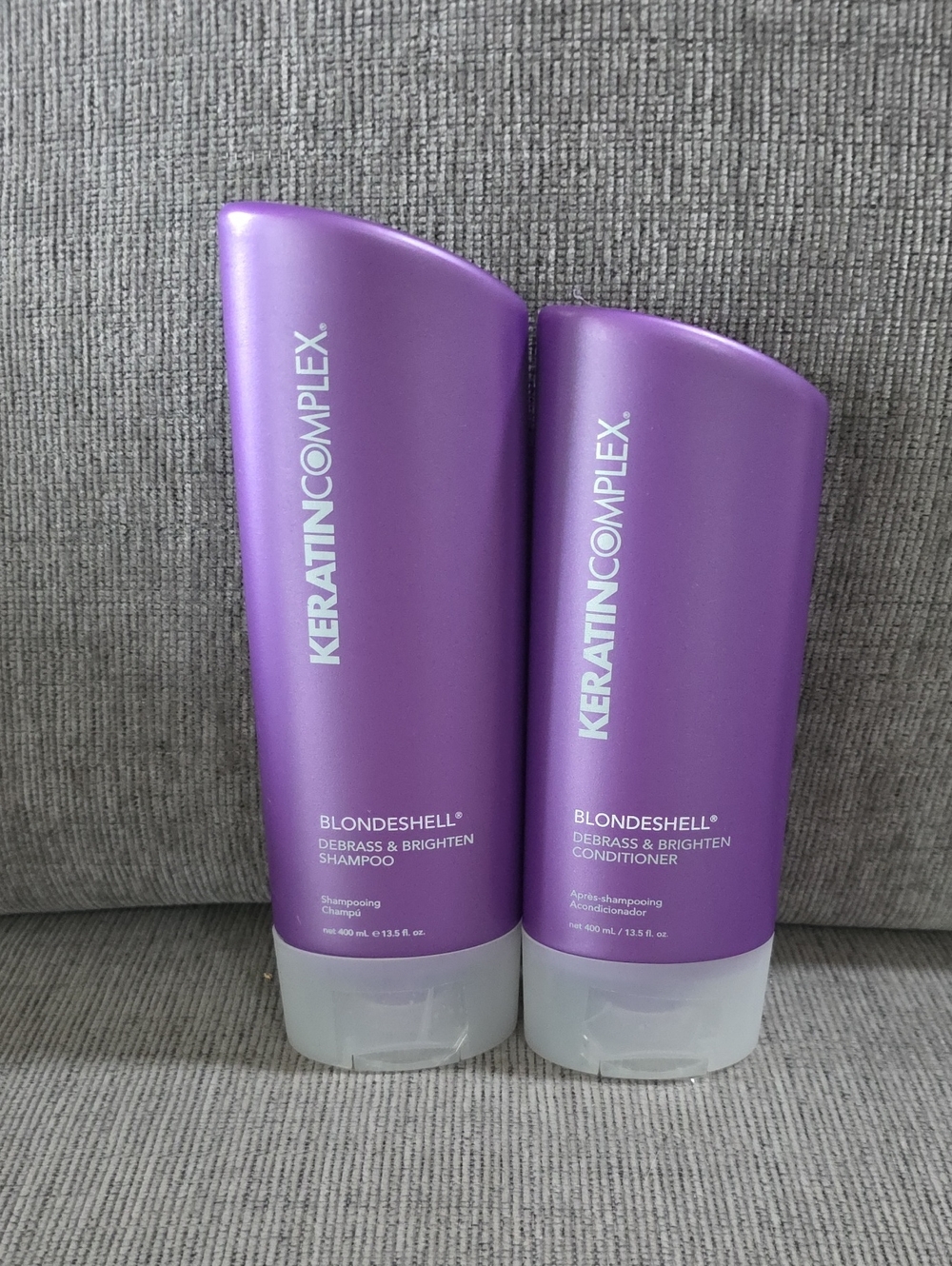 Keratin Complex Blondeshell Debrass & Brighten Shampoo + Conditioner, New 13.5oz